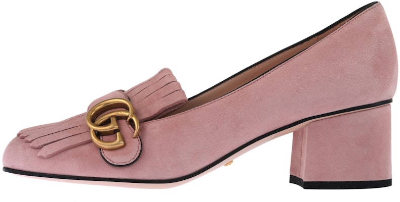 (Women) Gucci High Heel Loafer 'Pink Suede Tassel' 408208-C2000-5727 Buy (Women) Gucci High Heel Loafer 'Pink Suede Tassel' 408208-C2000-5727