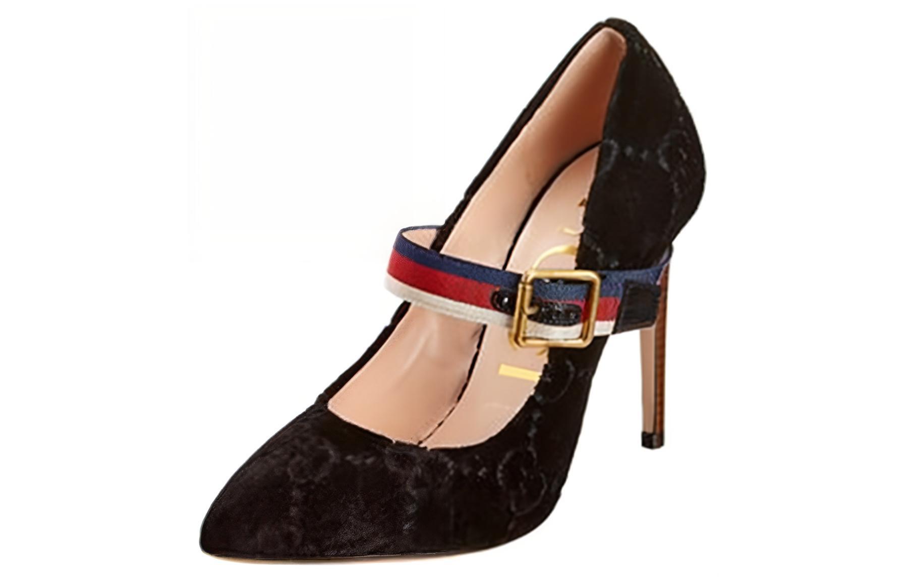 (Women) Gucci High Heel Pump 'Comfortable Fashion 8cm Black' 506198-9TI10-1071