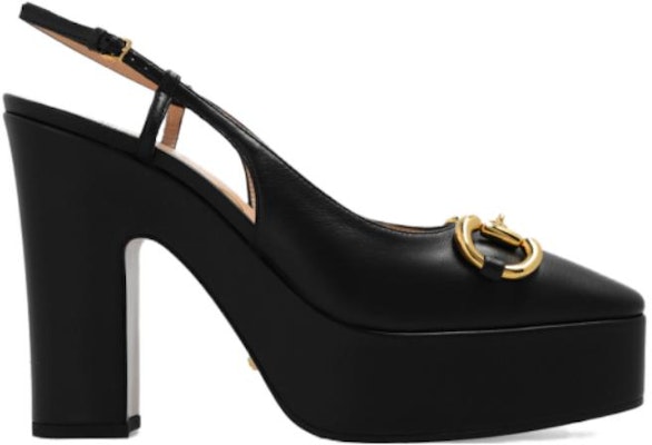 (W) Gucci Kasut Tumit Tinggi dengan Horsebit 'Kulit Hitam' 723837-BKO00-1000 Order (W) Gucci Kasut Tumit Tinggi dengan Horsebit 'Kulit Hitam' 723837-BKO00-1000