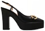 Order (W) Gucci Kasut Tumit Tinggi dengan Horsebit 'Kulit Hitam' 723837-BKO00-1000