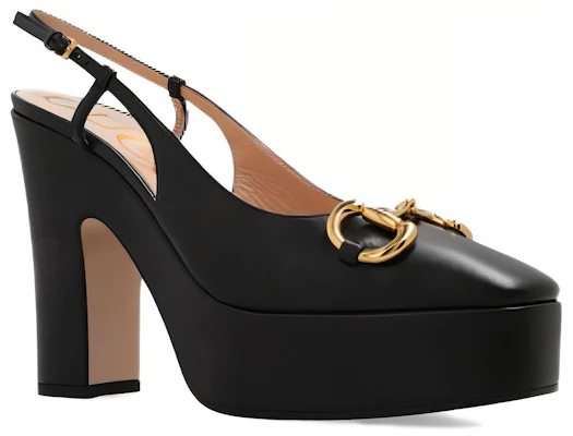 (W) Gucci Zapato de Tacón Alto con Horsebit 'Cuero Negro' 723837-BKO00-1000 Shop (W) Gucci Zapato de Tacón Alto con Horsebit 'Cuero Negro' 723837-BKO00-1000