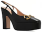 Shop (W) Gucci Zapato de Tacón Alto con Horsebit 'Cuero Negro' 723837-BKO00-1000
