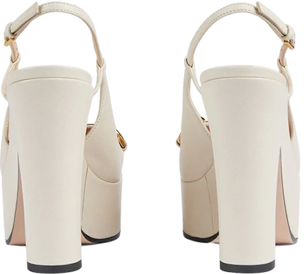 (W) Gucci Tumit Tinggi Pump dengan Horsebit 'Kulit Putih' 723837-BKO00-9049 Shop (W) Gucci Tumit Tinggi Pump dengan Horsebit 'Kulit Putih' 723837-BKO00-9049