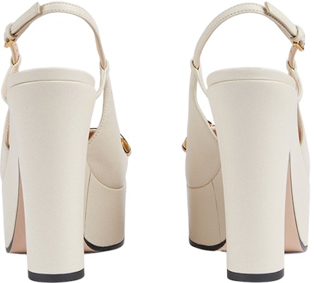 (W) Gucci Tumit Tinggi Pump dengan Horsebit 'Kulit Putih' 723837-BKO00-9049 Shop (W) Gucci Tumit Tinggi Pump dengan Horsebit 'Kulit Putih' 723837-BKO00-9049