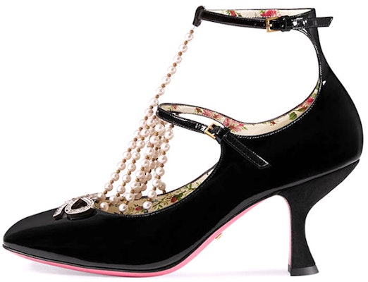 (Women) Gucci High Heel Pumps 'Black Pearl' 488662-BNC00-1000 Buy (Women) Gucci High Heel Pumps 'Black Pearl' 488662-BNC00-1000