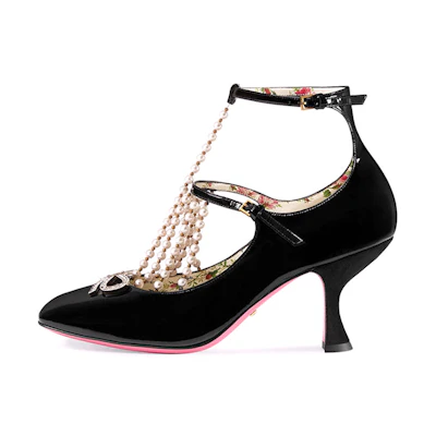 (W) Gucci High Heel Pumps 'Black Pearl'