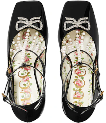 (W) Gucci Hoge Hak Pumps ''Zwarte Parel'' 488662-BNC00-1000 Lookbook (W) Gucci Hoge Hak Pumps ''Zwarte Parel'' 488662-BNC00-1000