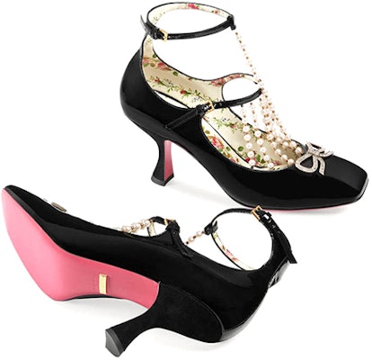 (W) 구찌 블랙펄 하이힐 펌프스 (Gucci Black Pearl High Heel Pumps) 488662-BNC00-1000 Purchase (W) 구찌 블랙펄 하이힐 펌프스 (Gucci Black Pearl High Heel Pumps) 488662-BNC00-1000
