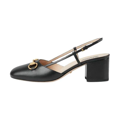 (W) Gucci High Heel Pumps 'CMFT Fashion Chunky Heel Black'