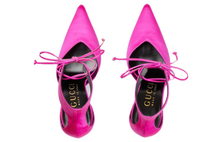 Lookbook (W) Zapatos de Tacón Gucci 'Elegancia Atemporal Púrpura Rojo'. 752966-F3C20-5626