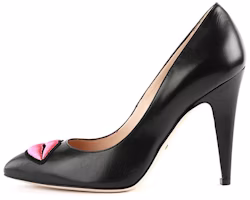 (Women) Gucci High Heel Pumps 'Heart Black' 435420-C9D10-1186 (Women) Gucci High Heel Pumps 'Heart Black' 435420-C9D10-1186