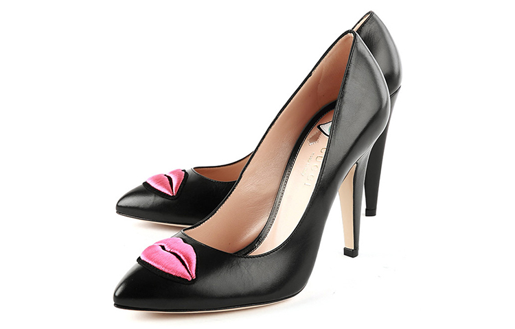 Order (W) Gucci Tacones Altos 'Corazón Negro' 435420-C9D10-1186