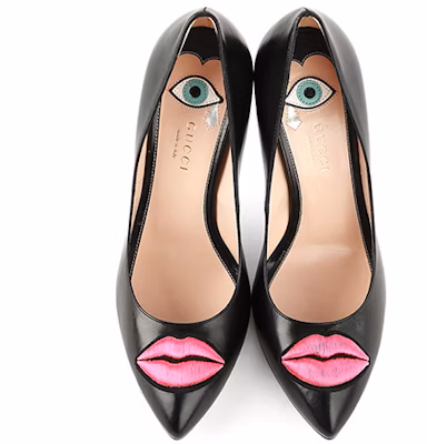 (Women) Gucci High Heel Pumps 'Heart Black' 435420-C9D10-1186 Lookbook (Women) Gucci High Heel Pumps 'Heart Black' 435420-C9D10-1186
