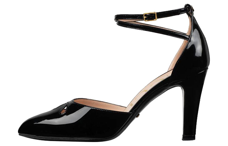 (Women) Gucci High Heel Pumps 'Patent Black' 602424-BNC00-1000
