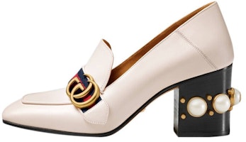 (Women) Gucci High Heel Pumps 'Pearl Embellished Ivory' 425943-DKHC0-9061 (Women) Gucci High Heel Pumps 'Pearl Embellished Ivory' 425943-DKHC0-9061