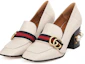 Lookbook (W) Escarpins Gucci à Talons Hauts ''Ornés de Perles Ivoire'' 425943-DKHC0-9061