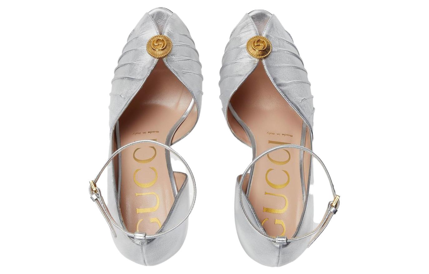 Shop (W) Gucci Hoge Hakken Pumps ''Zilver'' 727516B8B00
