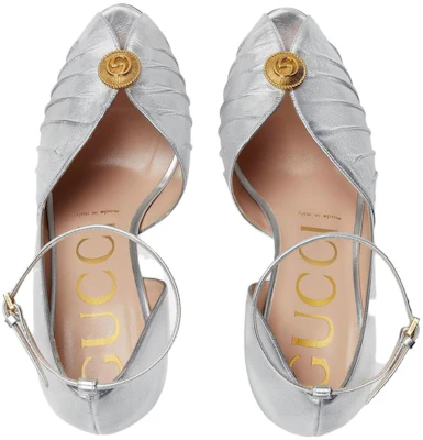 (W) Gucci Hoge Hakken Pumps ''Zilver'' 727516B8B00 Shop (W) Gucci Hoge Hakken Pumps ''Zilver'' 727516B8B00