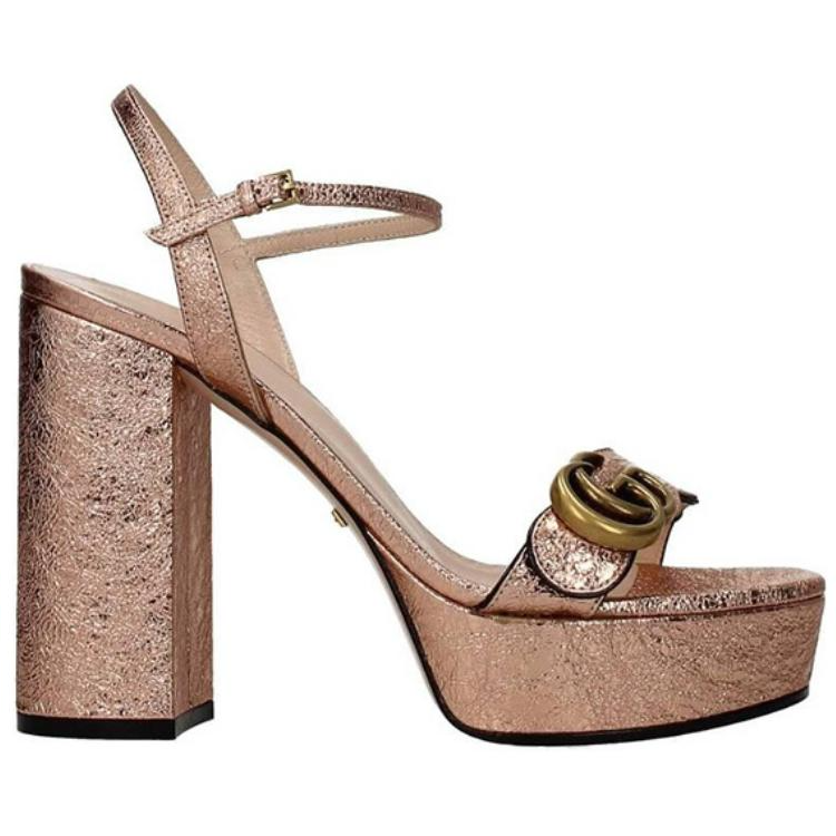 Order (W) Sandalias de Tacón Alto Gucci 'Marrón' 573021-DKT00-5702