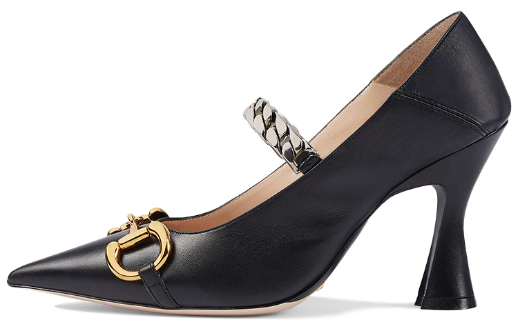 (Women) Gucci High Heels 'Black Print Leather' ‎626723-C9D00-1000
