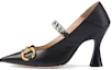 Buy (W) 古驰黑色印花高跟鞋 626723-C9D00-1000