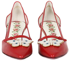 Lookbook (W) 구찌 레드 뱀부 버클 하이힐 (Gucci Red Bamboo Buckle High Heels) 493934-C9D00-6433