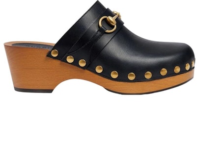 (W) Gucci Zueco de Cuero Horsebit 35mm 'Negro' 702780-D6000-1000 Order (W) Gucci Zueco de Cuero Horsebit 35mm 'Negro' 702780-D6000-1000