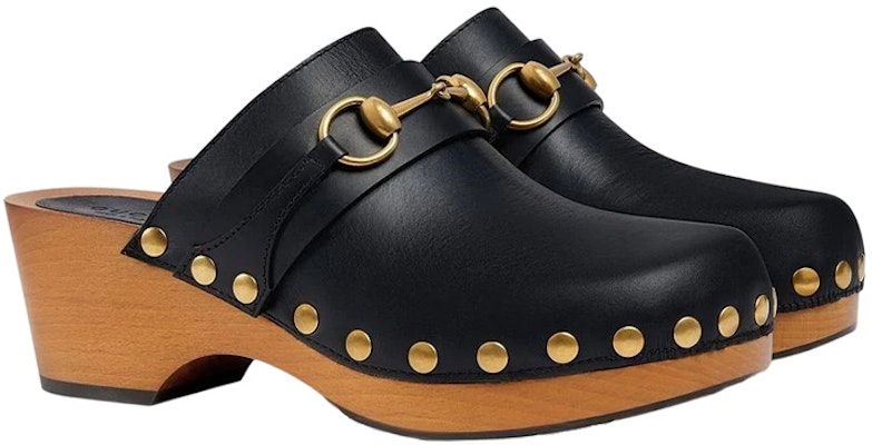 (Women) Gucci Horsebit 35mm Leather Clog 'Black' 702780-D6000-1000 Lookbook (Women) Gucci Horsebit 35mm Leather Clog 'Black' 702780-D6000-1000