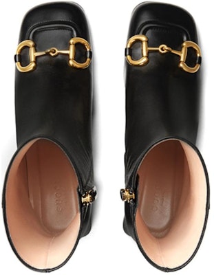 (Women) Gucci Horsebit 55mm Ankle Boot Black Leather 643888-BKO00-1000 Shop (Women) Gucci Horsebit 55mm Ankle Boot Black Leather 643888-BKO00-1000