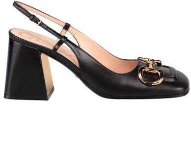 GUCCI 古奇 馬嚼環後繫帶高跟鞋 女款 黑色 Order GUCCI 古奇 馬嚼環後繫帶高跟鞋 女款 黑色