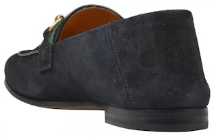 GUCCI 古馳 Horsebit 绒面革 時尚樂福平底鞋 黑色 Purchase GUCCI 古馳 Horsebit 绒面革 時尚樂福平底鞋 黑色