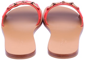 GUCCI 古馳 流蘇皮革馬銜扣 時尚拖鞋 女款 紅色 Purchase GUCCI 古馳 流蘇皮革馬銜扣 時尚拖鞋 女款 紅色