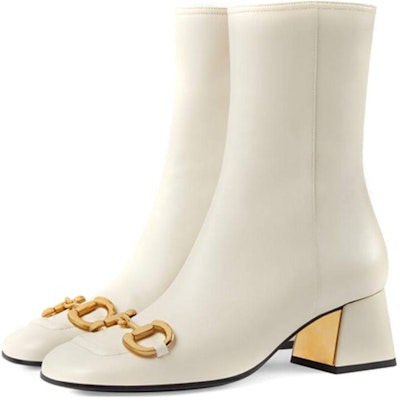 (Women) Gucci Horsebit Ankle Boot 'White' 643888-BKO00-9022 Lookbook (Women) Gucci Horsebit Ankle Boot 'White' 643888-BKO00-9022