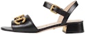 (W) Sandal Hitam Gucci Horsebit 655413-BKO00-1000