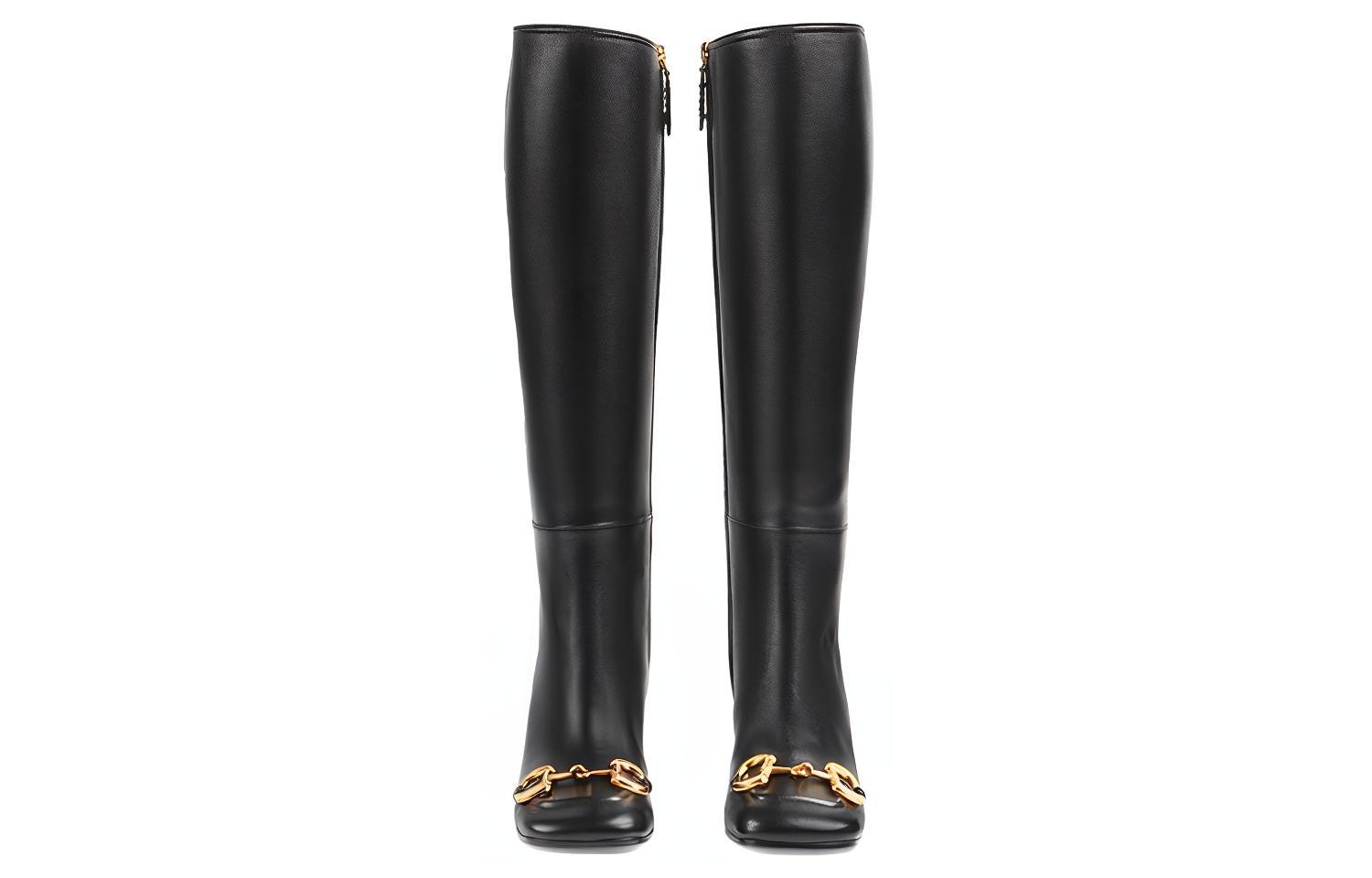 Lookbook (W) Gucci Horsebit Laars ''Zwart'' 643889-BKO00-1000