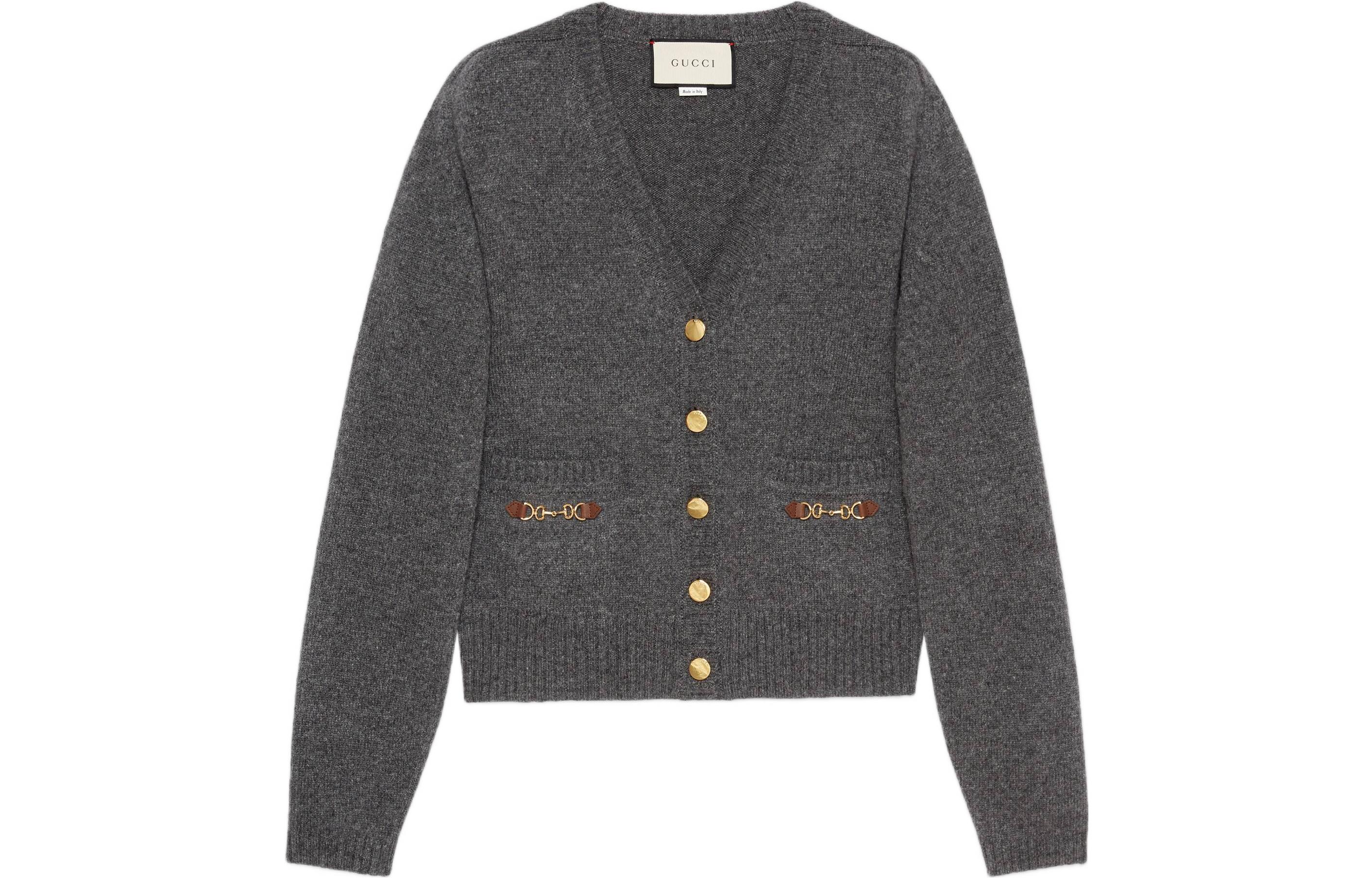 Buy (W) Gucci Sweater Cashmere Horsebit Koleksi SS22 628412-XKBH9-1037