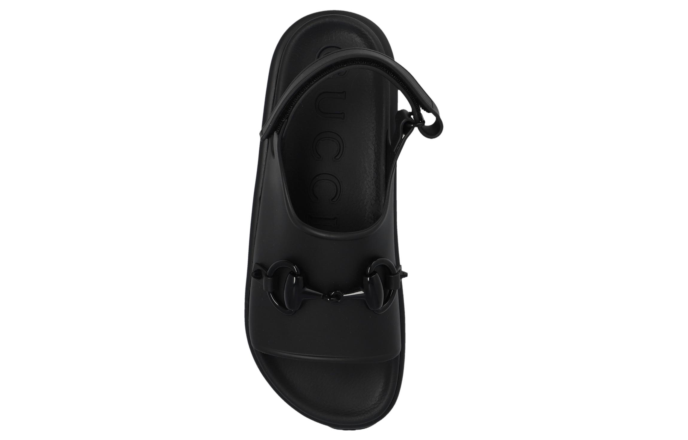 Purchase (W) Sandales Plates Gucci Horsebit ''Noir'' 742435-JAAC9-1000