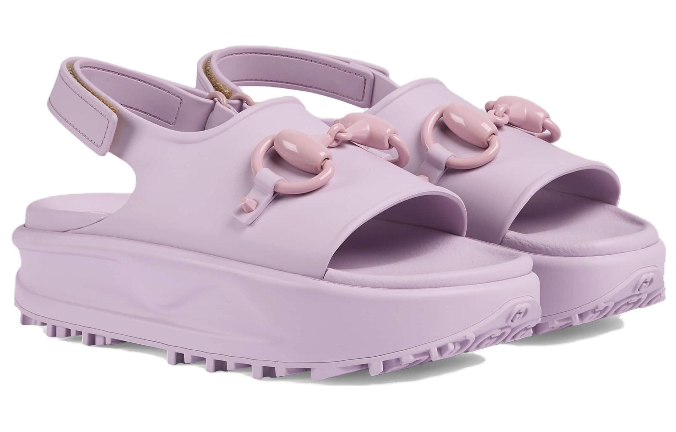 Lookbook (W) Sandali Platform Gucci Horsebit ''Rosa Chiaro'' 742435-JAAC9-6816
