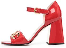 (Women) Gucci Horsebit High-Heels 'Patent Calfskin Open-Toe' 655411-BNC00-6549 (Women) Gucci Horsebit High-Heels 'Patent Calfskin Open-Toe' 655411-BNC00-6549