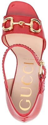 GUCCI古馳 Horsebit 小牛皮漆皮 細節露趾 時尚涼鞋 11cm 女款 Shop GUCCI古馳 Horsebit 小牛皮漆皮 細節露趾 時尚涼鞋 11cm 女款