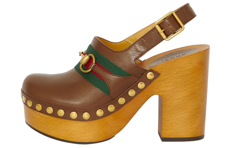 (Women) Gucci Horsebit High Heels 'Brown' 723659-0G0P0-2360