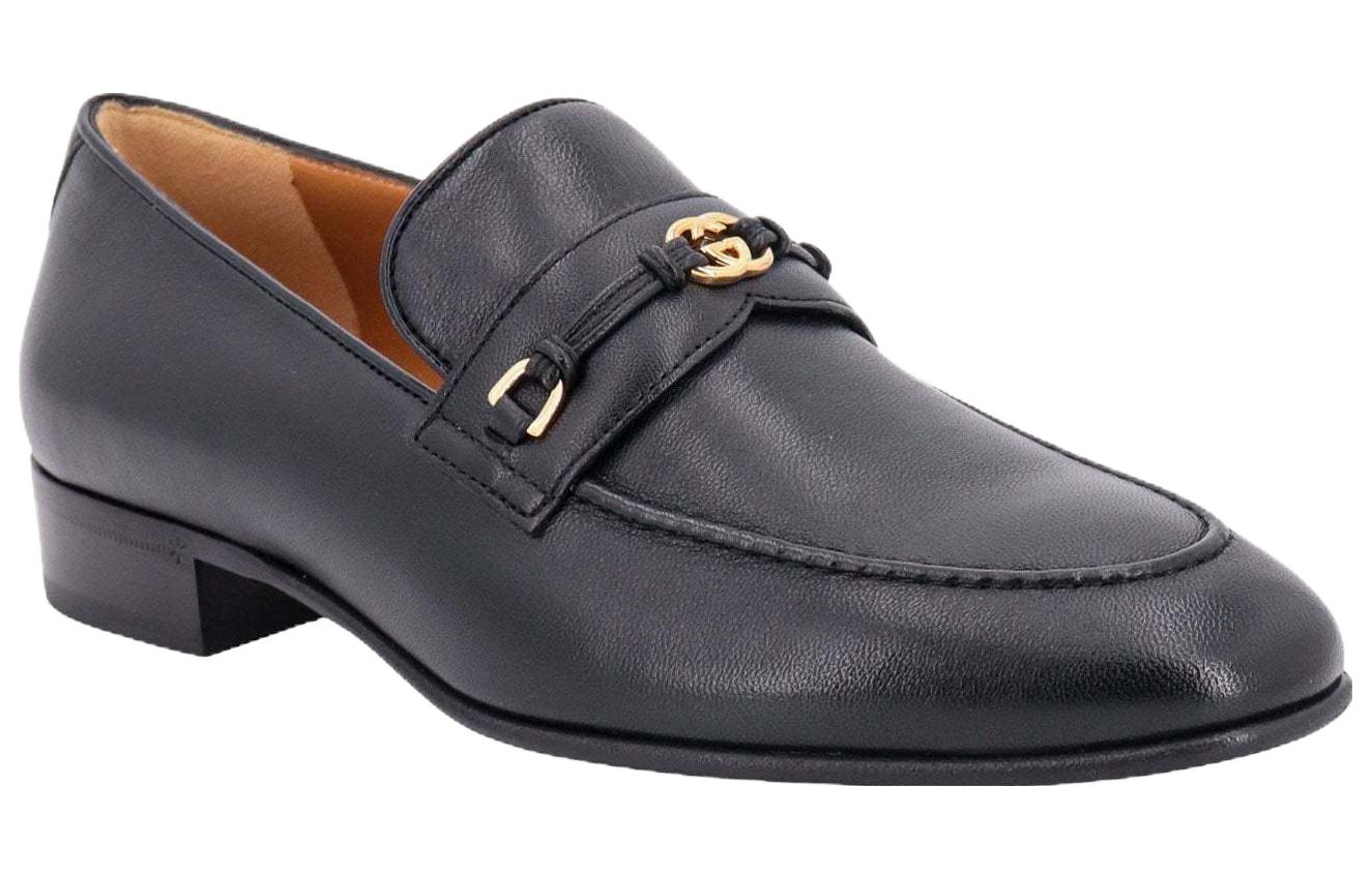 Order (W) Gucci Loafer 'Hitam' dengan Horsebit dan Logo G Bersatu 740434-AABUV-1000