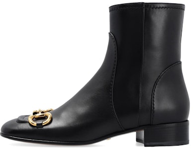 (W) Botas de Cuero Gucci Horsebit Tobilleras 'Negro' 673666-BKO00-1000 Buy (W) Botas de Cuero Gucci Horsebit Tobilleras 'Negro' 673666-BKO00-1000