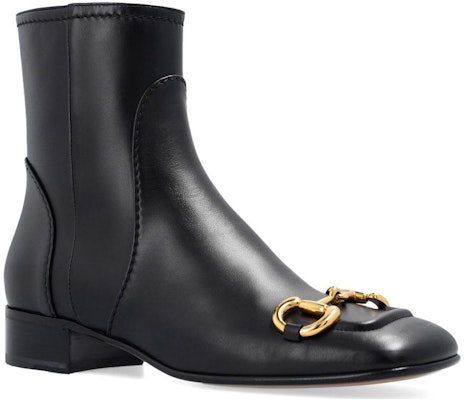 (Women) Gucci Horsebit Leather Ankle Boots 'Black' 673666-BKO00-1000 Lookbook (Women) Gucci Horsebit Leather Ankle Boots 'Black' 673666-BKO00-1000