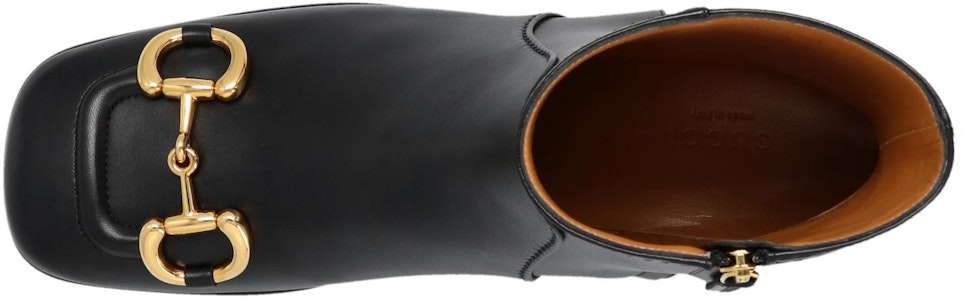 (W) Botas de Cuero Gucci Horsebit Tobilleras 'Negro' 673666-BKO00-1000 Shop (W) Botas de Cuero Gucci Horsebit Tobilleras 'Negro' 673666-BKO00-1000