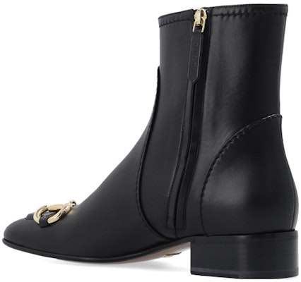 (W) グッチ ホースビット レザー アンクルブーツ (ブラック) 673666-BKO00-1000 Purchase (W) グッチ ホースビット レザー アンクルブーツ (ブラック) 673666-BKO00-1000
