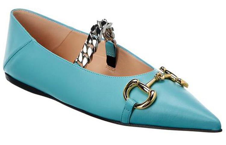 (W) Gucci Horsebit Leather Loafers 'Blue' 圖 2