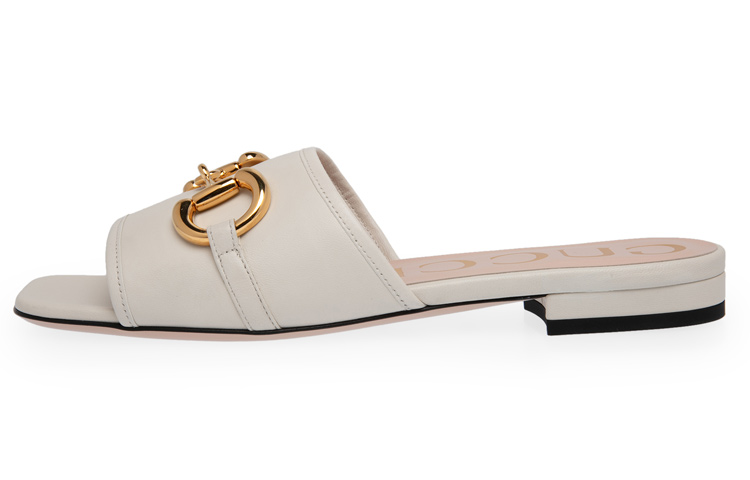 (Women) Gucci Horsebit Leather Sandals 'Beige' 623111-1RH00-9050