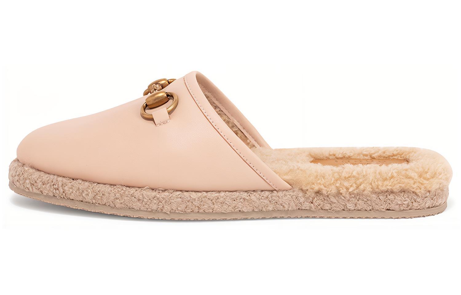 Buy (W) Gucci Horsebit Kulit Slip On 'Skin Rose' 645757-17T40-6766