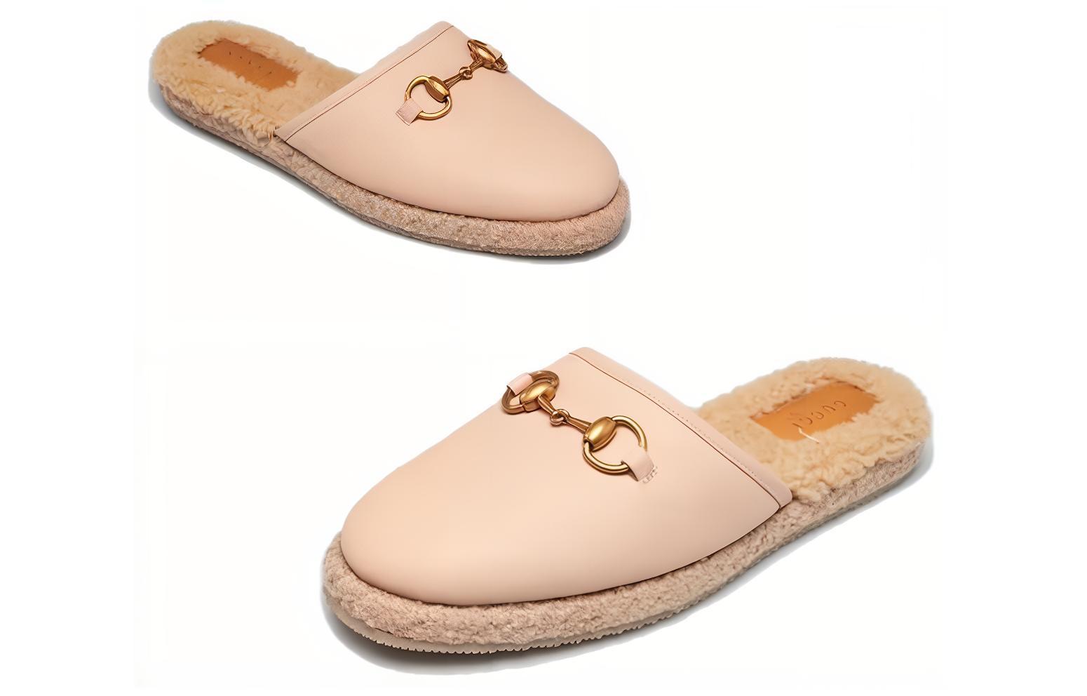 Lookbook (W) Gucci Horsebit Kulit Slip On 'Skin Rose' 645757-17T40-6766
